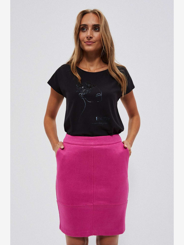 Moodo Ružová dámska sukňa Moodo