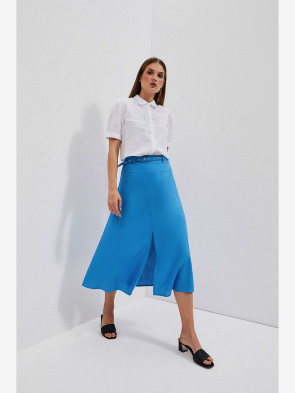 Moodo Modrá dámska sukňa Moodo