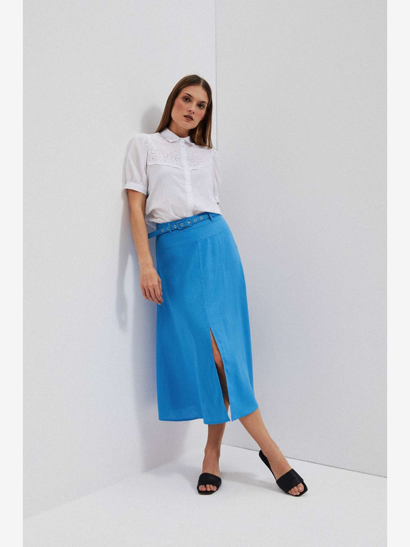 Moodo Modrá dámska sukňa Moodo