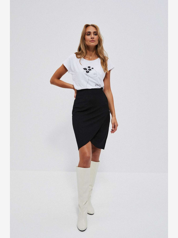 Moodo Čierna dámska sukňa Moodo
