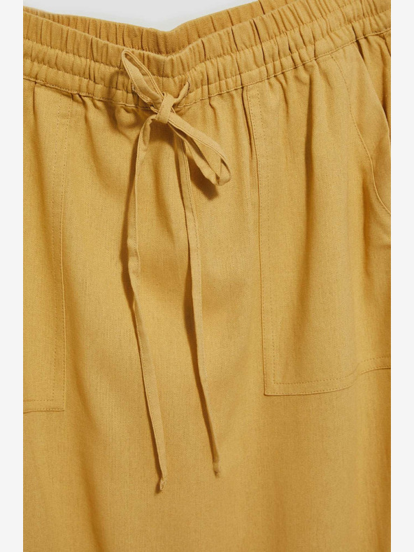 Moodo Žltá sukňa s vreckami Moodo