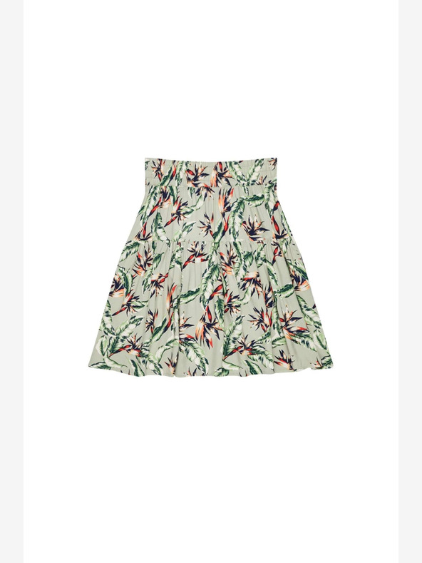 Moodo Svetlozelená dámska kvetinová sukňa Moodo