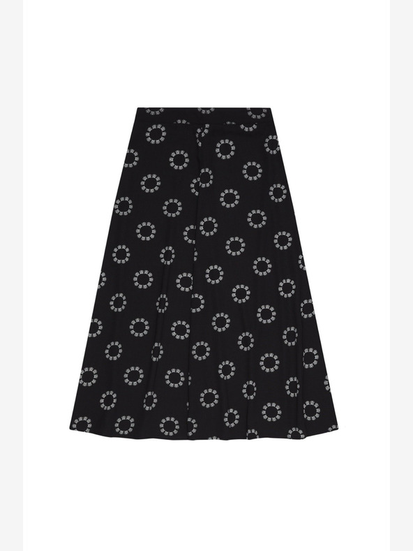 Moodo Čierna dámska vzorovaná sukňa Moodo