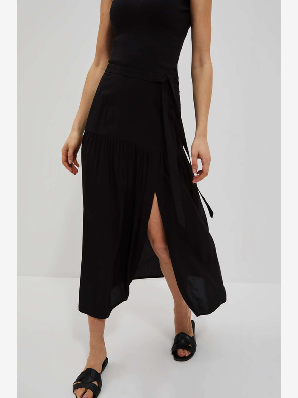 Moodo Čierna dámska sukňa Moodo