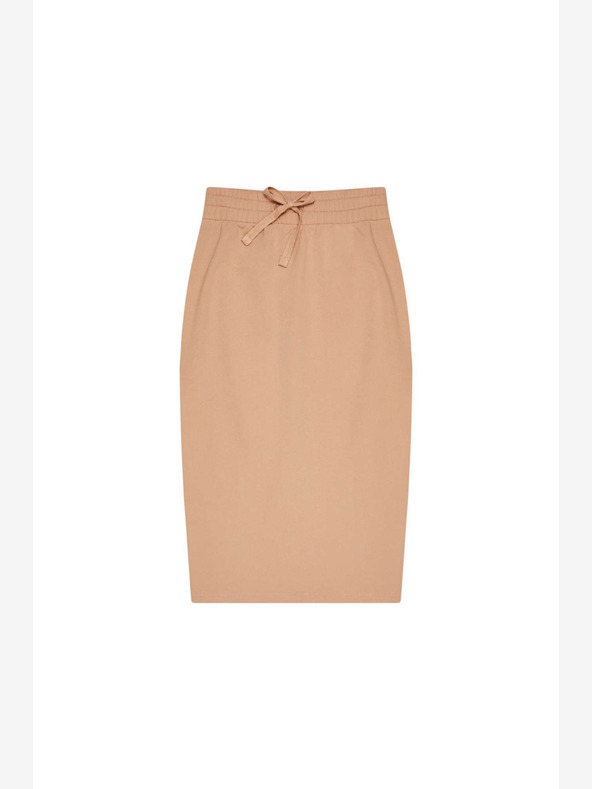 Moodo Béžová dámska tepláková sukňa Moodo