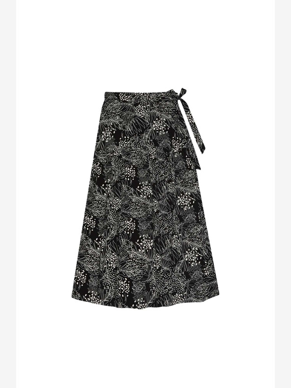 Moodo Biela a čierna dámska vzorovaná sukňa Moodo