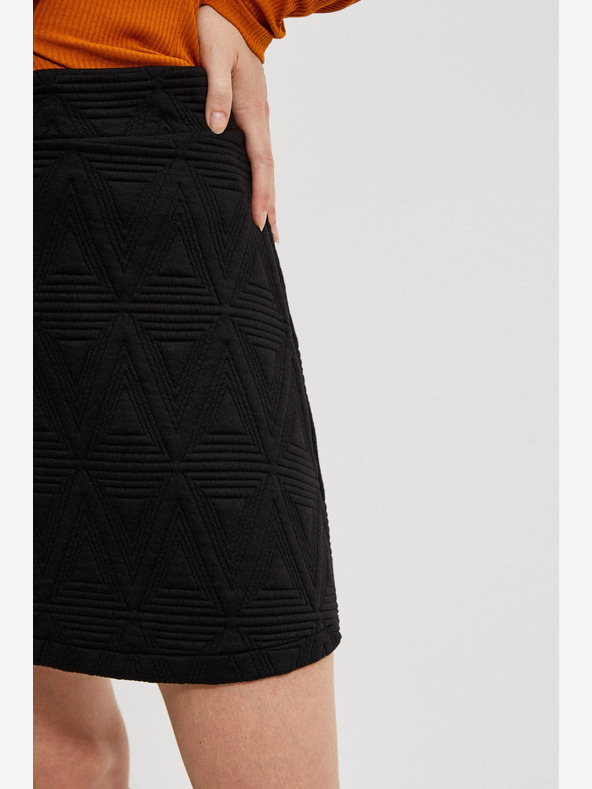 Moodo Čierna dámska sukňa Moodo