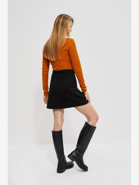 Moodo Čierna dámska sukňa Moodo