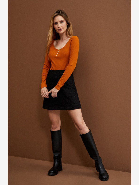 Moodo Čierna dámska sukňa Moodo