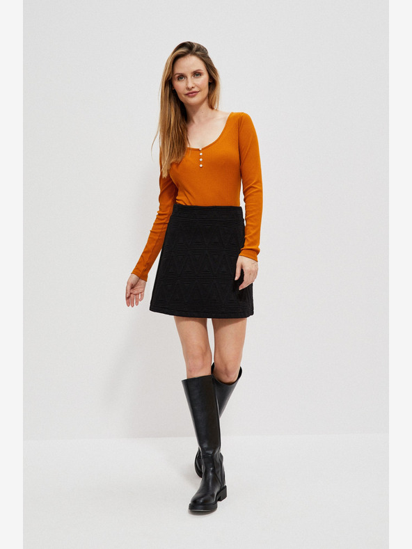 Moodo Čierna dámska sukňa Moodo