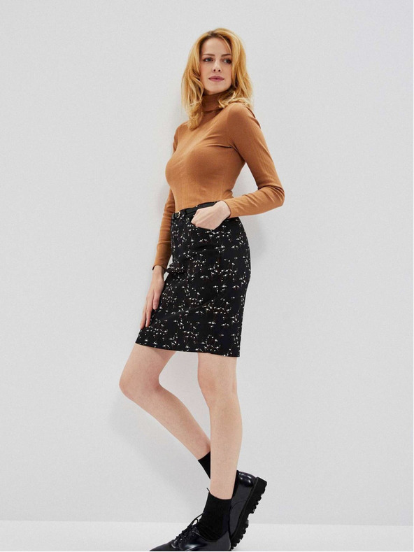 Moodo Čierna dámska sukňa Moodo