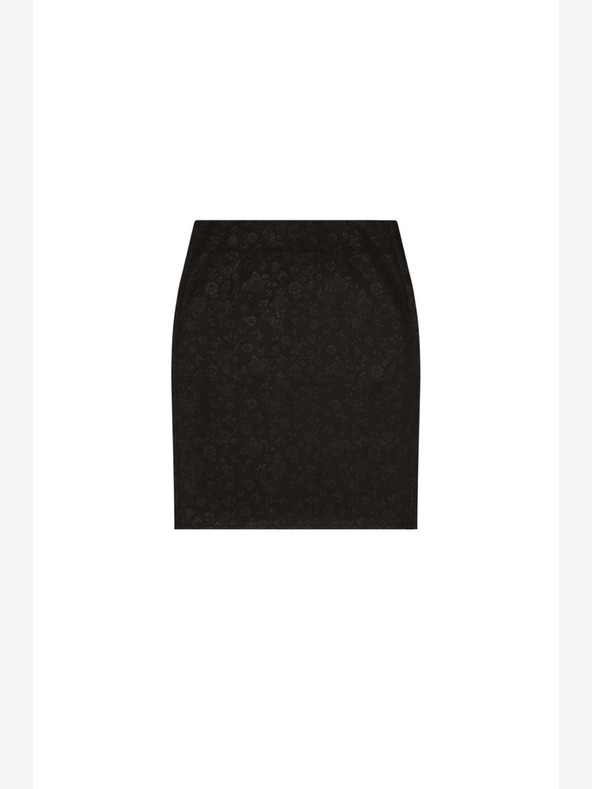 Moodo Čierna dámska kvetinová sukňa Moodo