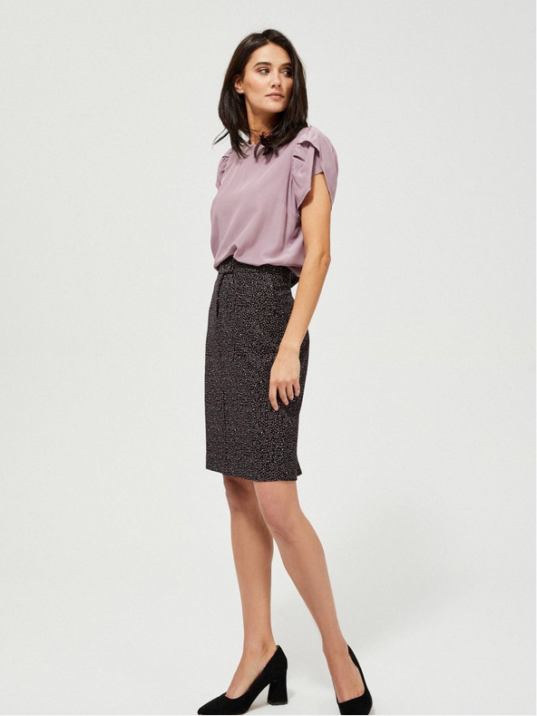 Moodo Čierna dámska vzorovaná sukňa Moodo