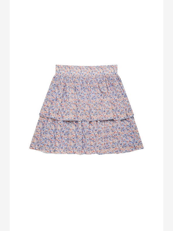 Moodo Modrá dámska kvetinová sukňa Moodo