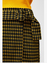 Moodo Čierno-žltá dámska károvaná sukňa Moodo