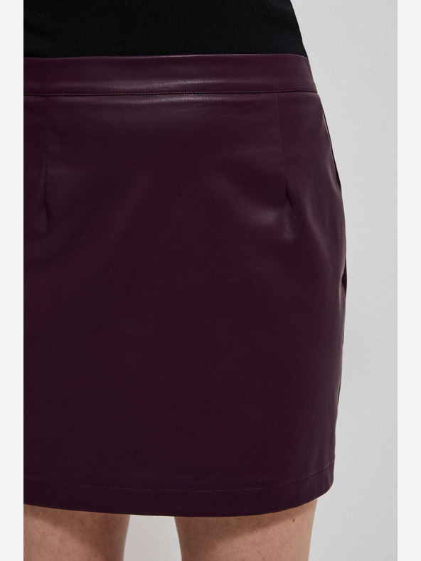 Moodo Vínová dámska koženková sukňa Moodo
