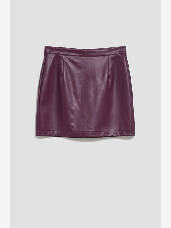 Moodo Vínová dámska koženková sukňa Moodo