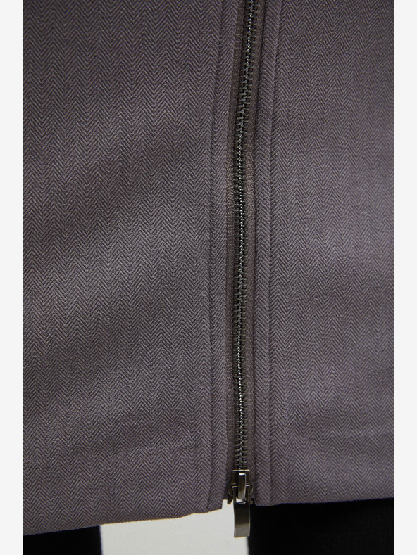 Moodo Šedá dámska kockovaná sukňa Moodo