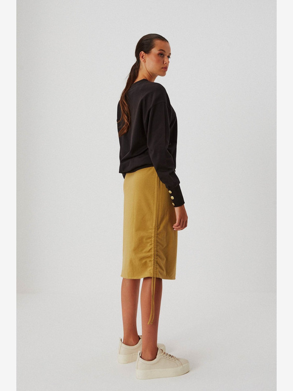 Moodo Hnedá dámska tepláková sukňa Moodo