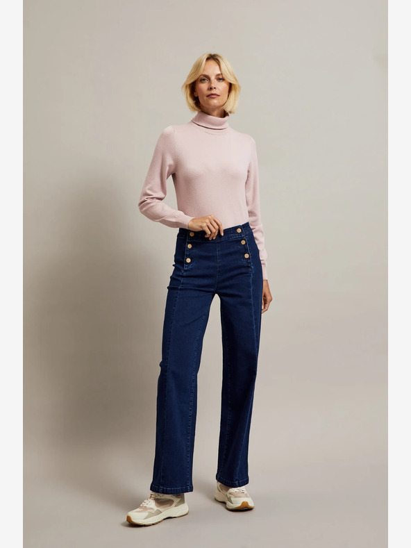 Moodo Svetloružový dámsky rolák Moodo