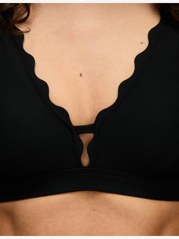 Marks & Spencer Vystužený vrchný diel plaviek s výstrihom Marks & Spencer čierny