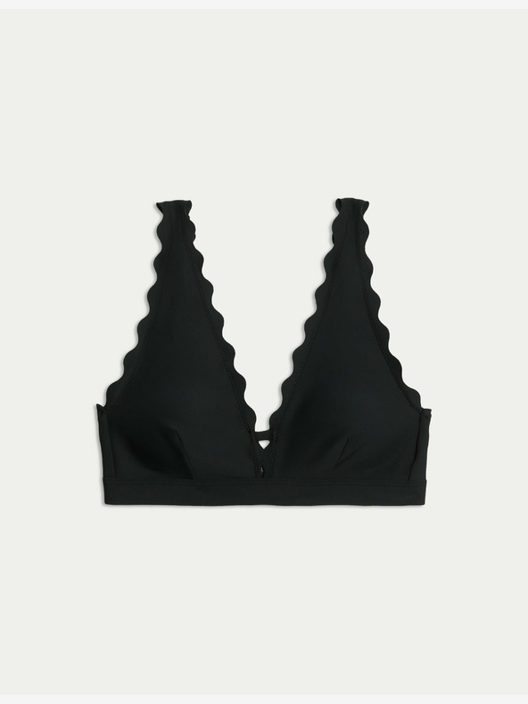 Marks & Spencer Vystužený vrchný diel plaviek s výstrihom Marks & Spencer čierny