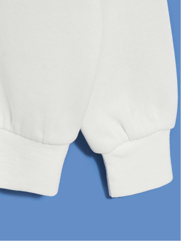 Moodo Biela dámska mikina s kapucňou Moodo