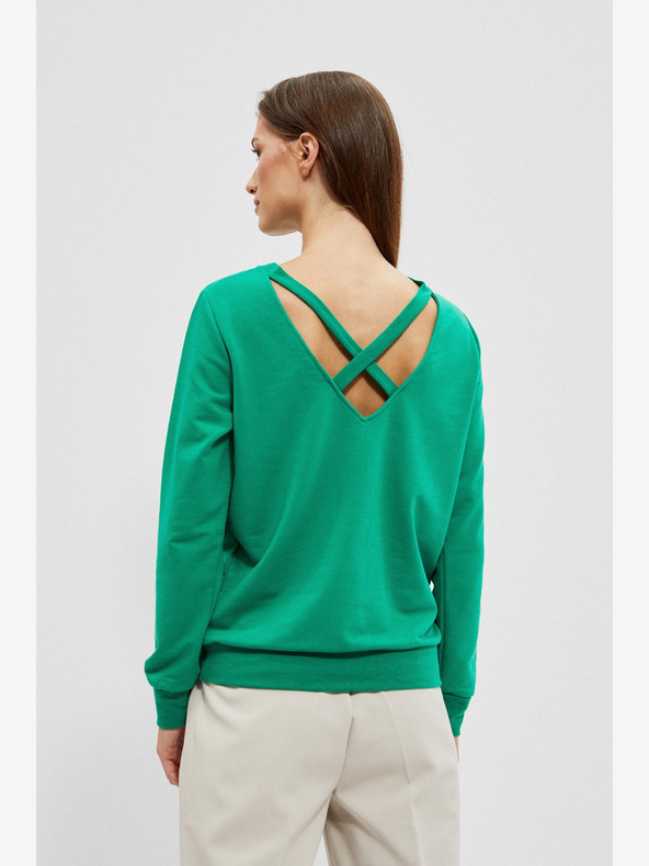 Moodo Zelená dámska mikina Moodo