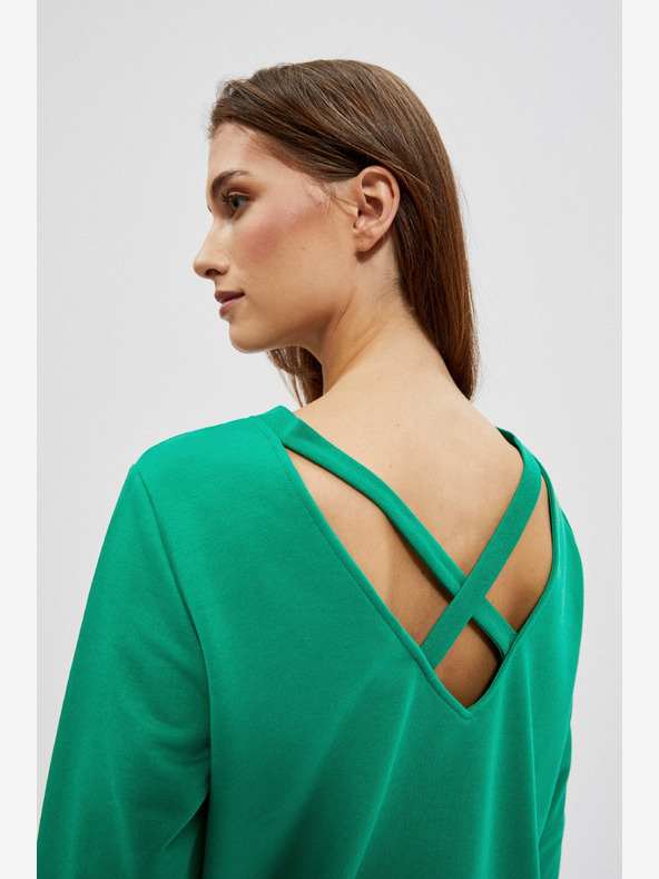 Moodo Zelená dámska mikina Moodo