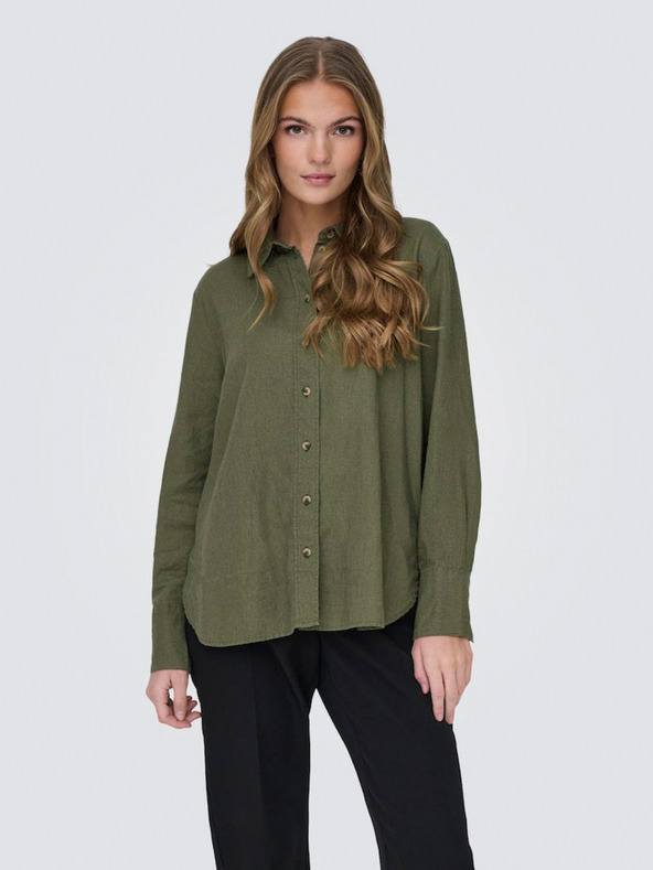 Jacqueline de Yong Khaki dámske tričko JDY