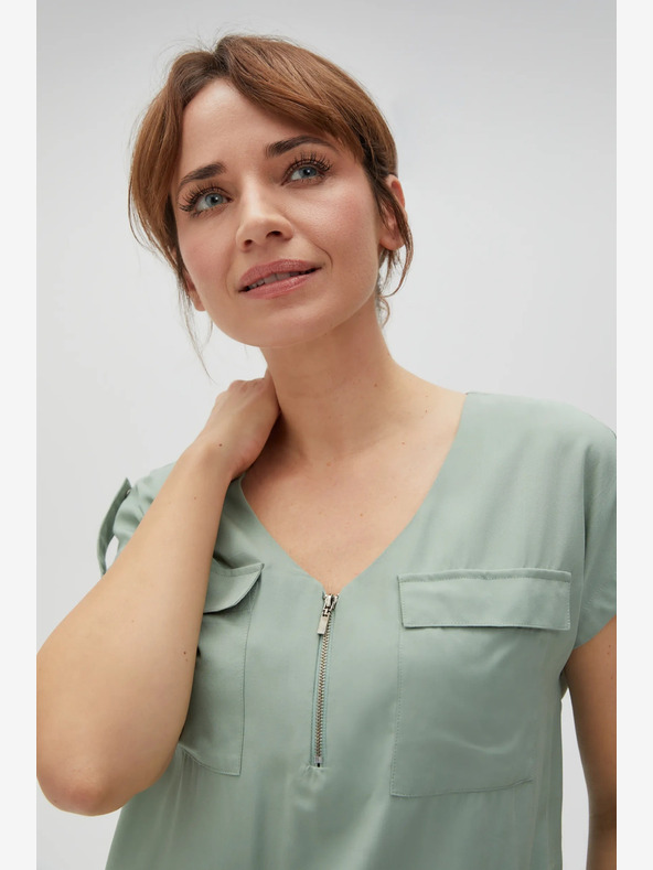 Moodo Svetlozelená dámska blúzka Moodo