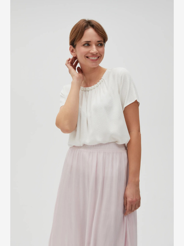 Moodo Biela dámska blúzka Moodo