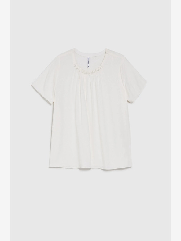 Moodo Biela dámska blúzka Moodo