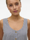 Vero Moda Bielo-modrá dámska pruhovaná blúzka Vero Moda