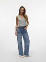 Vero Moda Bielo-zelená dámska pruhovaná blúzka Vero Moda BUMPY