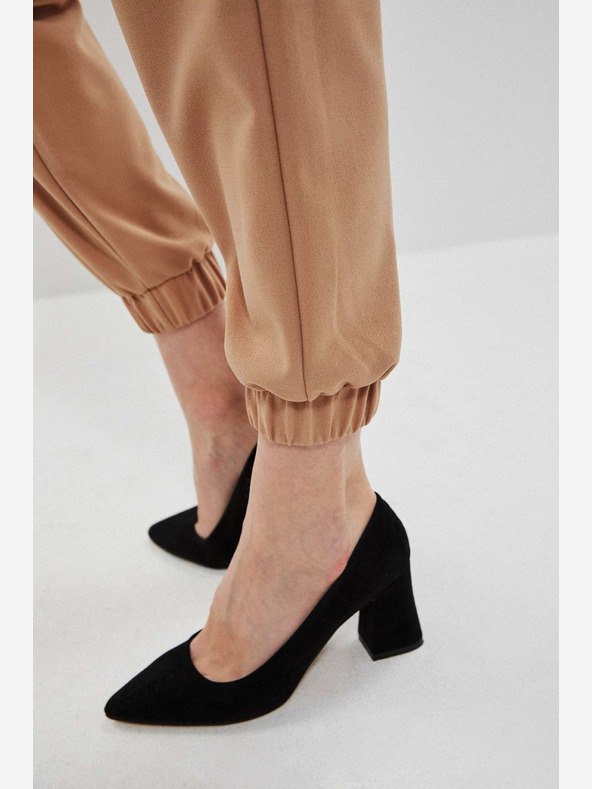 Moodo Hnedé dámske tepláky Moodo