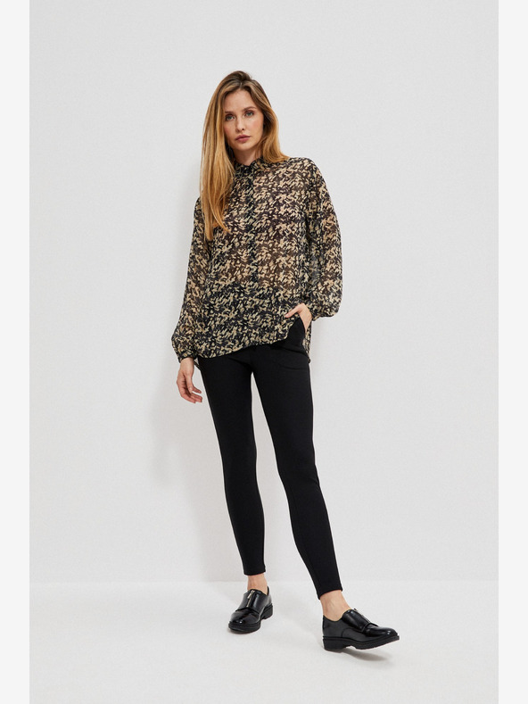 Moodo Čierne dámske legíny Moodo