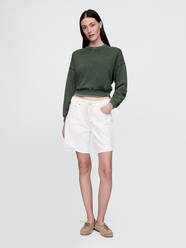 GAP Jeansové kraťasy Mid Rise '90s Loose Bermuda GAP