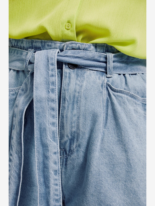 Moodo Svetlomodré dámske džínsové šortky Moodo