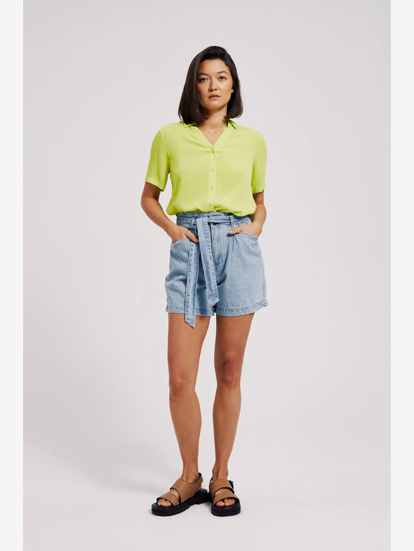 Moodo Svetlomodré dámske džínsové šortky Moodo