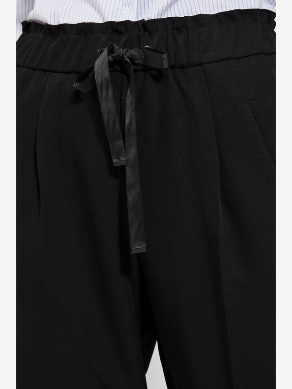 Moodo Čierne dámske nohavice Moodo