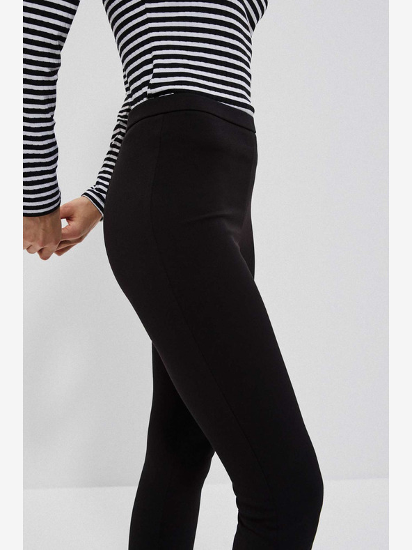 Moodo Čierne dámske nohavice Moodo