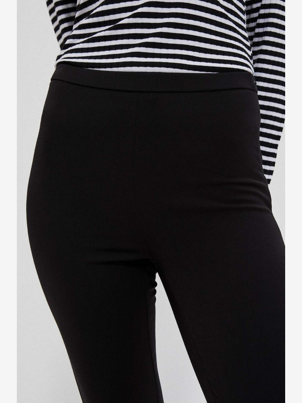 Moodo Čierne dámske nohavice Moodo