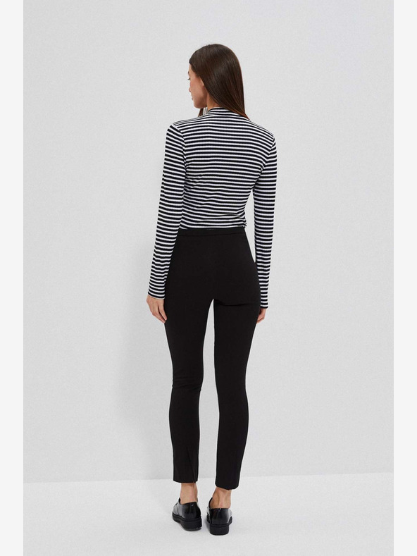 Moodo Čierne dámske nohavice Moodo