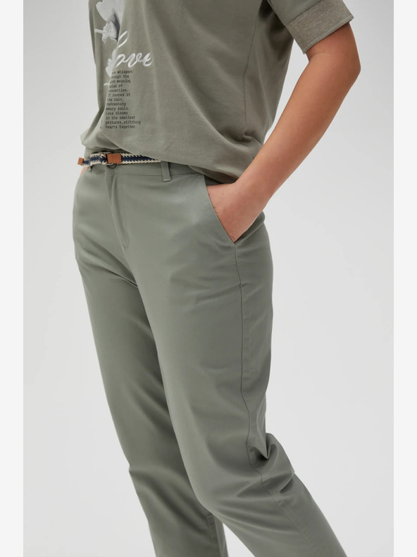 Moodo Zelené dámske nohavice Moodo