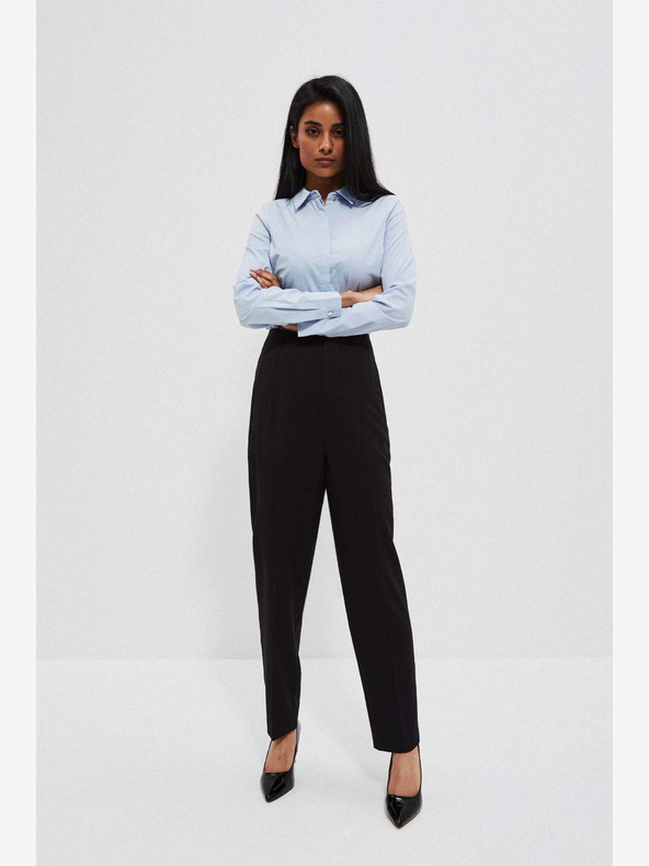 Moodo Čierne dámske nohavice Moodo