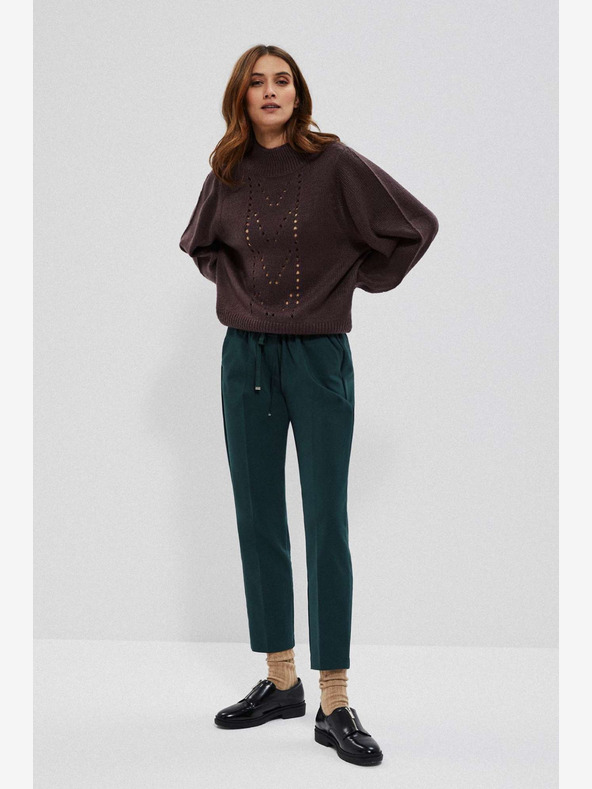 Moodo Zelené dámske nohavice Moodo