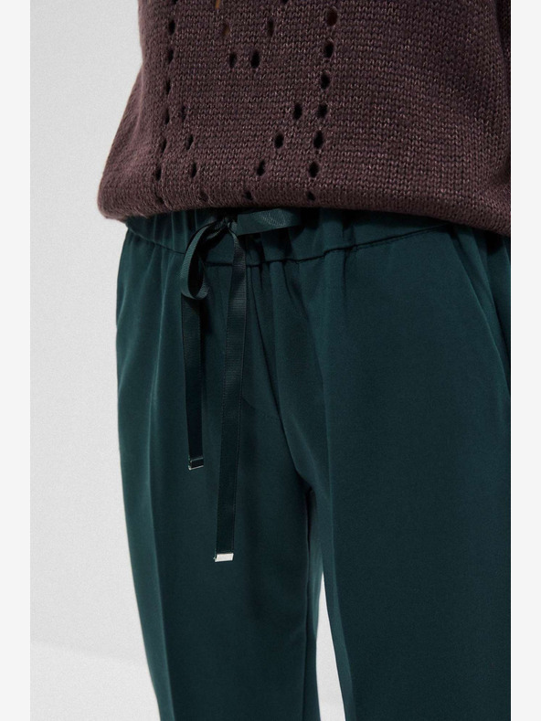 Moodo Zelené dámske nohavice Moodo