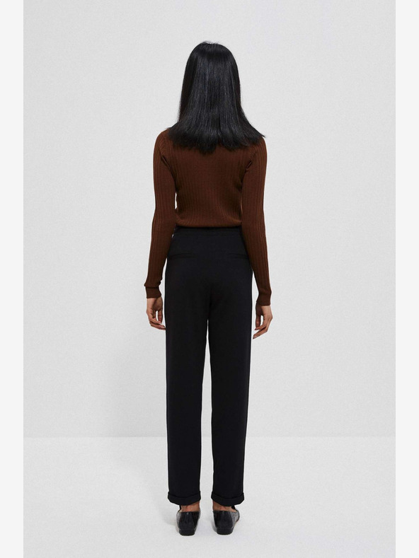 Moodo Čierne dámske nohavice Moodo