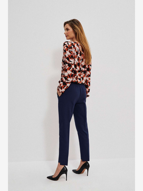 Moodo Tmavomodré dámske nohavice Moodo